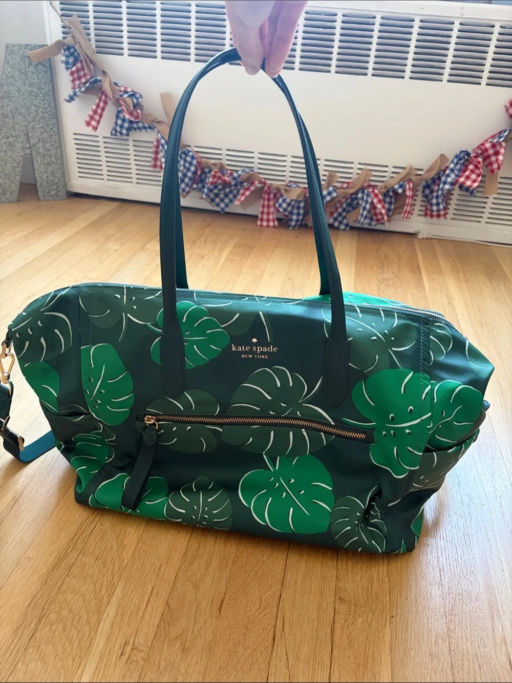 Kate Spade Chelsea Monstera Leaves Weekender Bundle